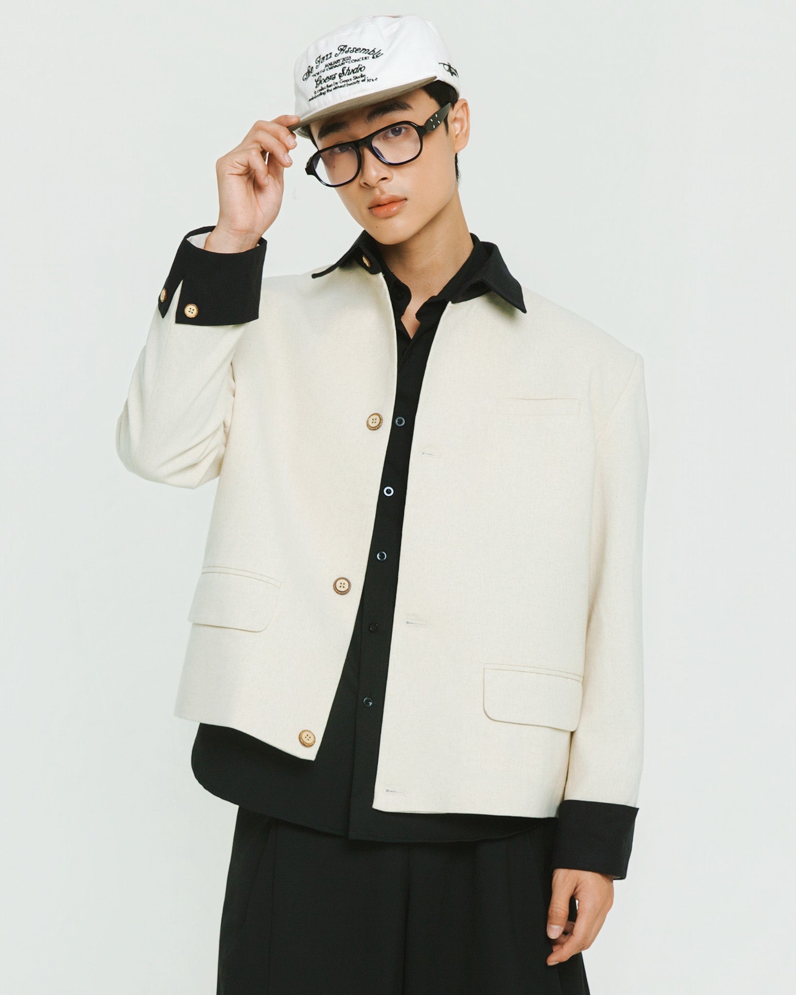 IVORYMIDNIGHT JACKET Ivory look