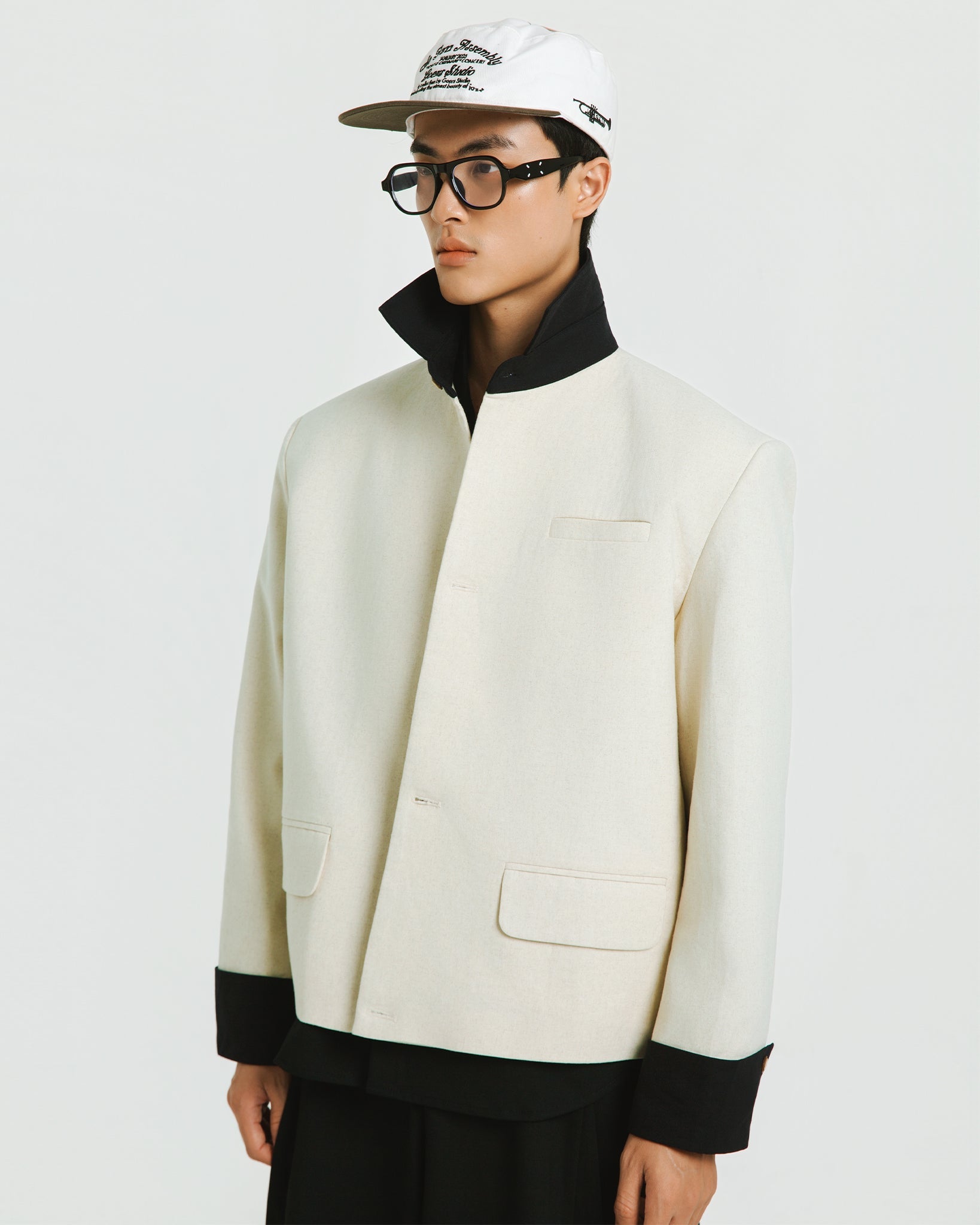 IVORYMIDNIGHT JACKET Ivory detail