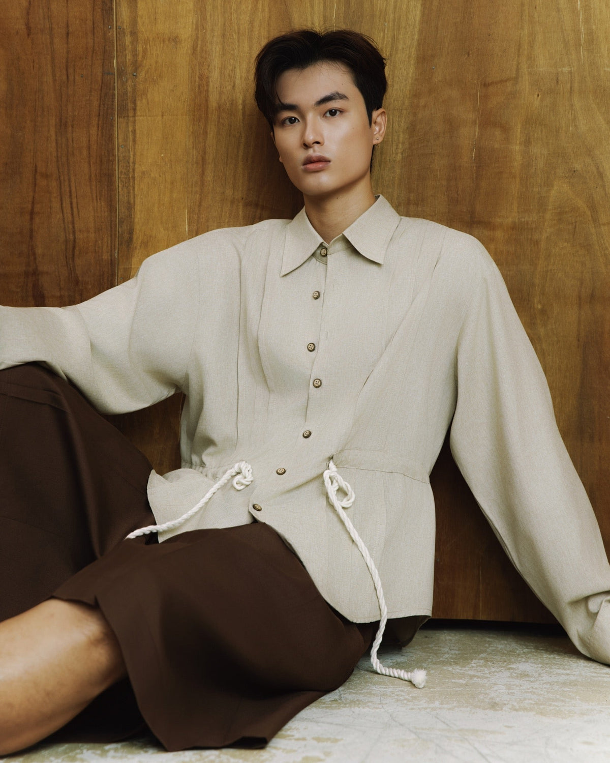 FIRMINIC SHIRT model seated