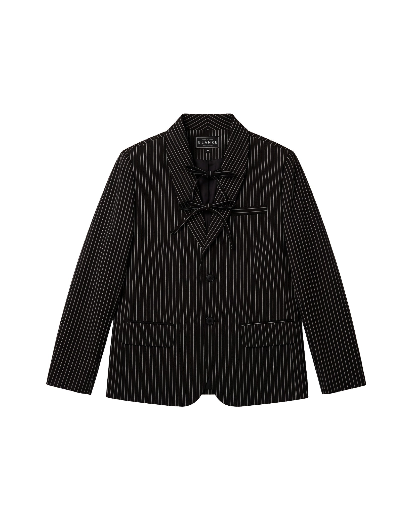 STRIPE LACE BLAZER flatlay