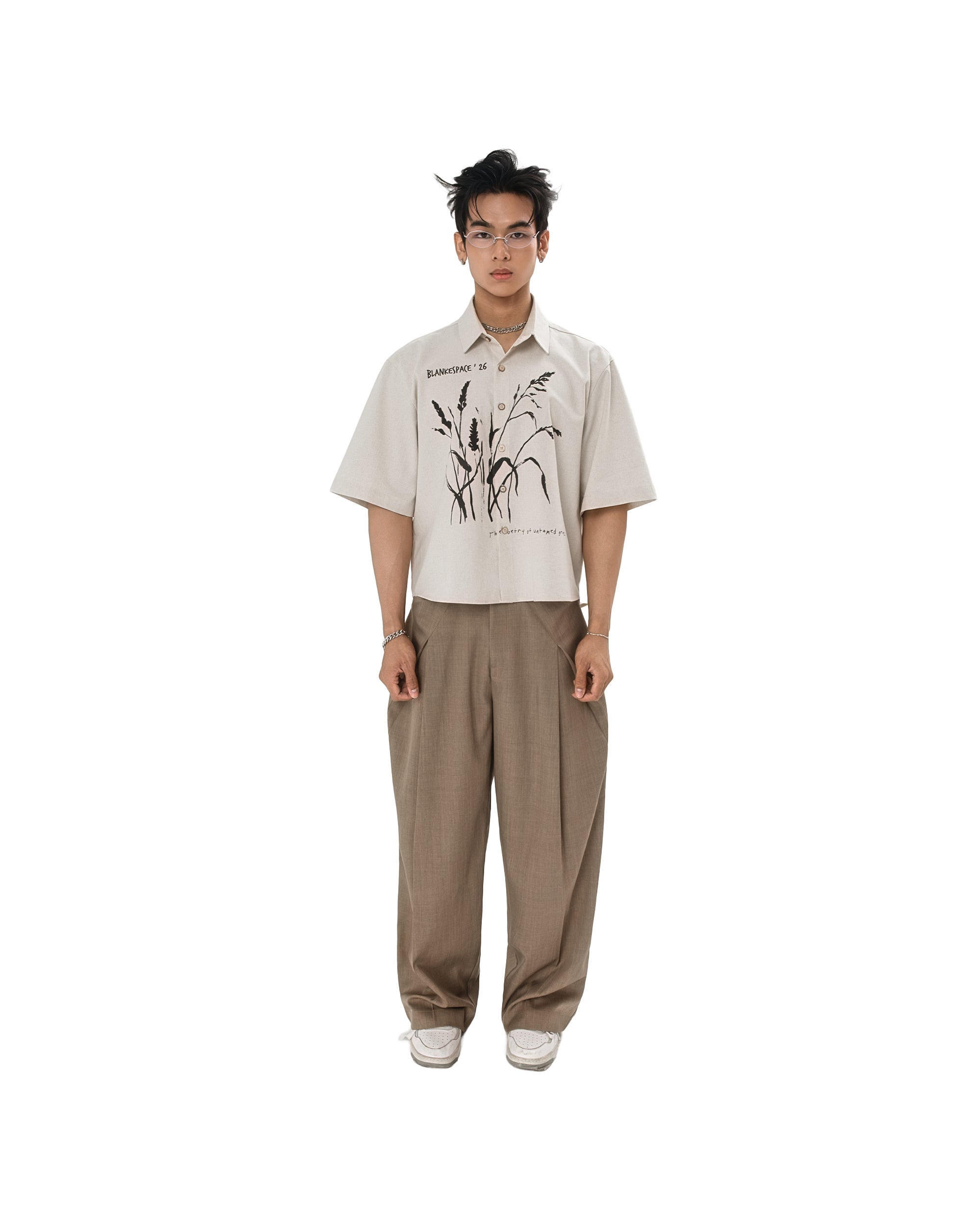 MEDITE SHIRT model white background