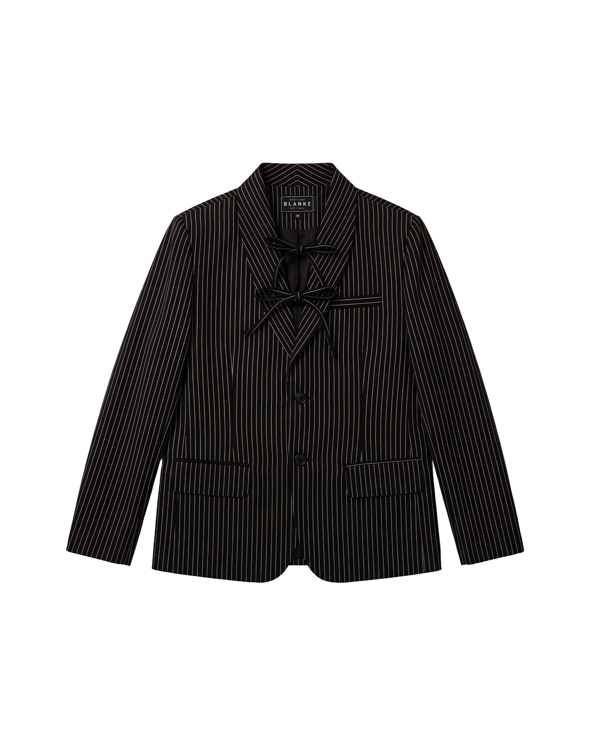 STRIPE LACE BLAZER flatlay