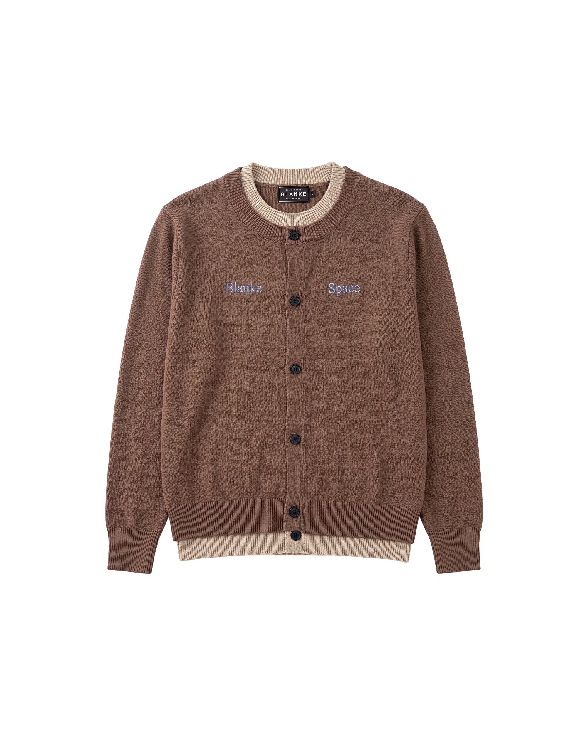 IRIS CARDIGAN brown flatlay