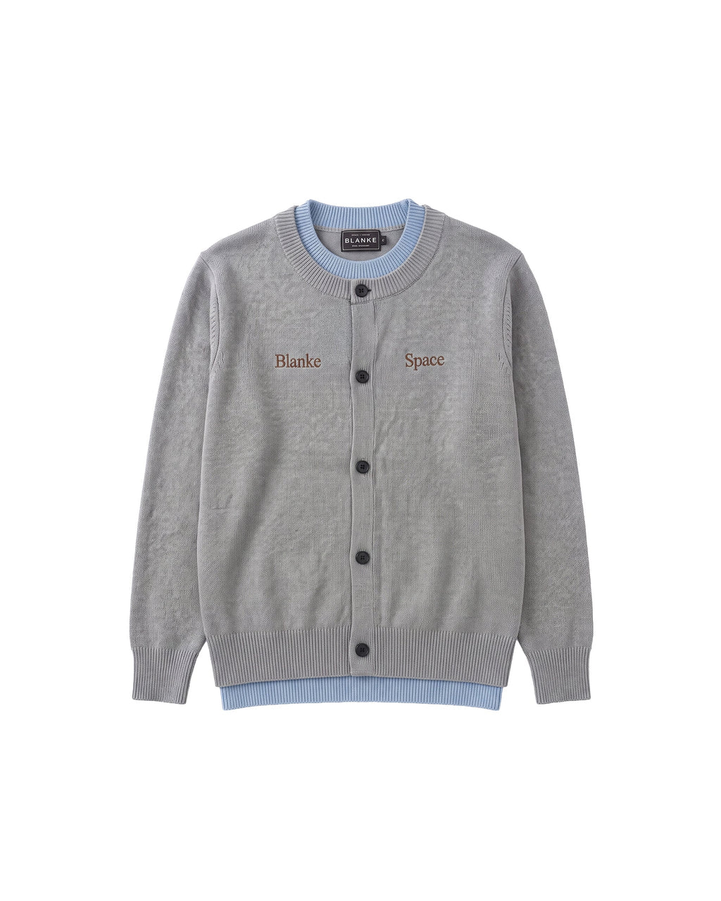 IRIS CARDIGAN grey flatlay