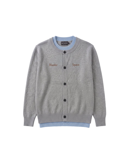IRIS CARDIGAN grey flatlay