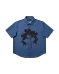 FLOWER DENIM SHIRT flatlay