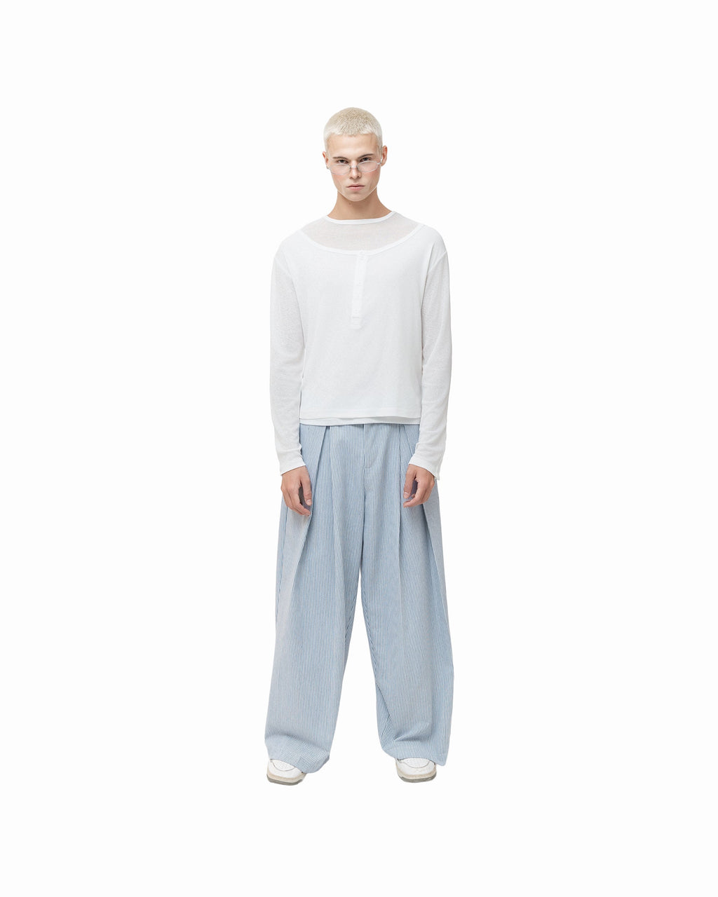 LEPEAU TEE white flatlay