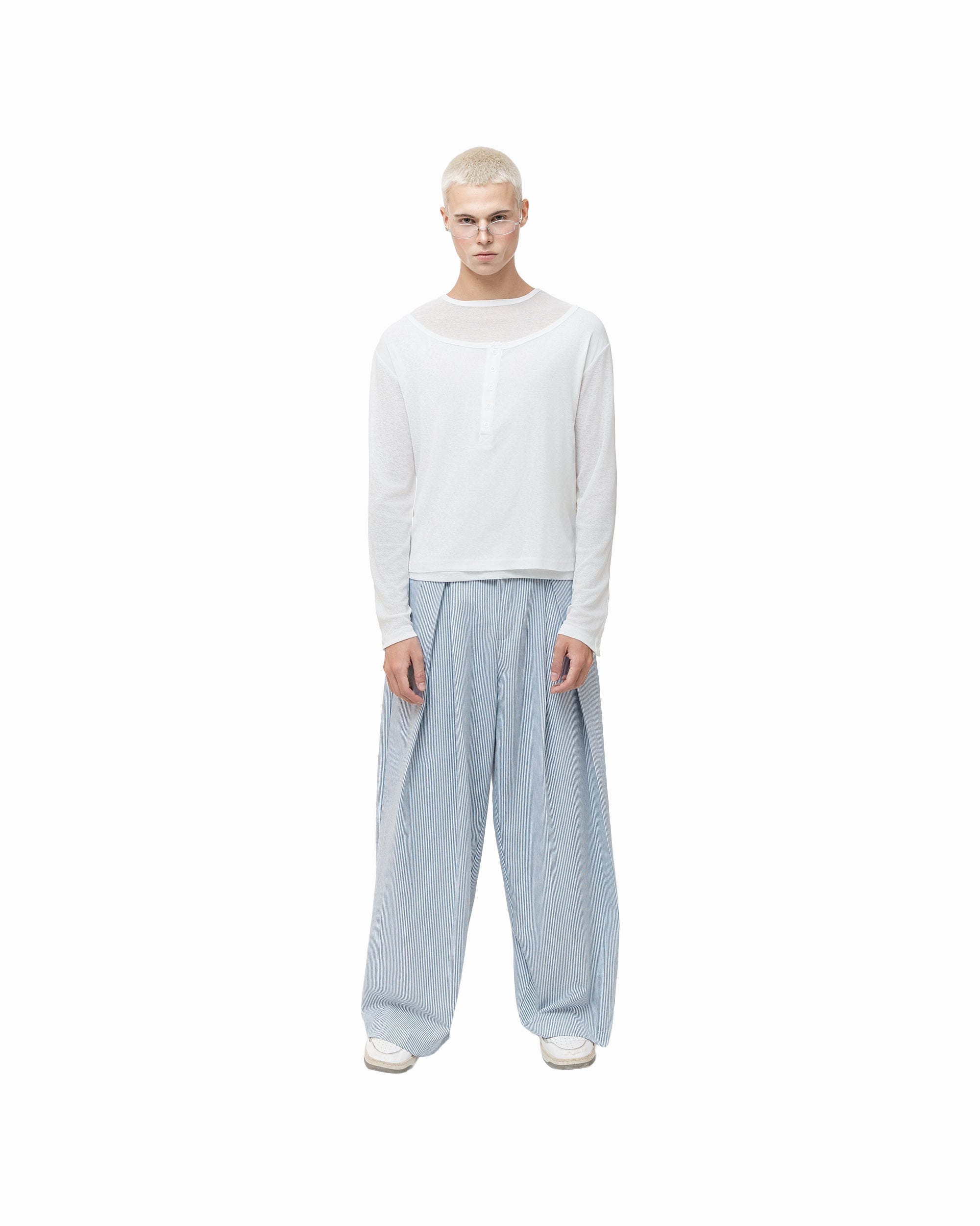 LEPEAU TEE white flatlay