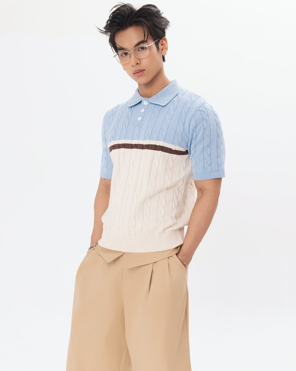 SKIMI KNIT POLO model 4