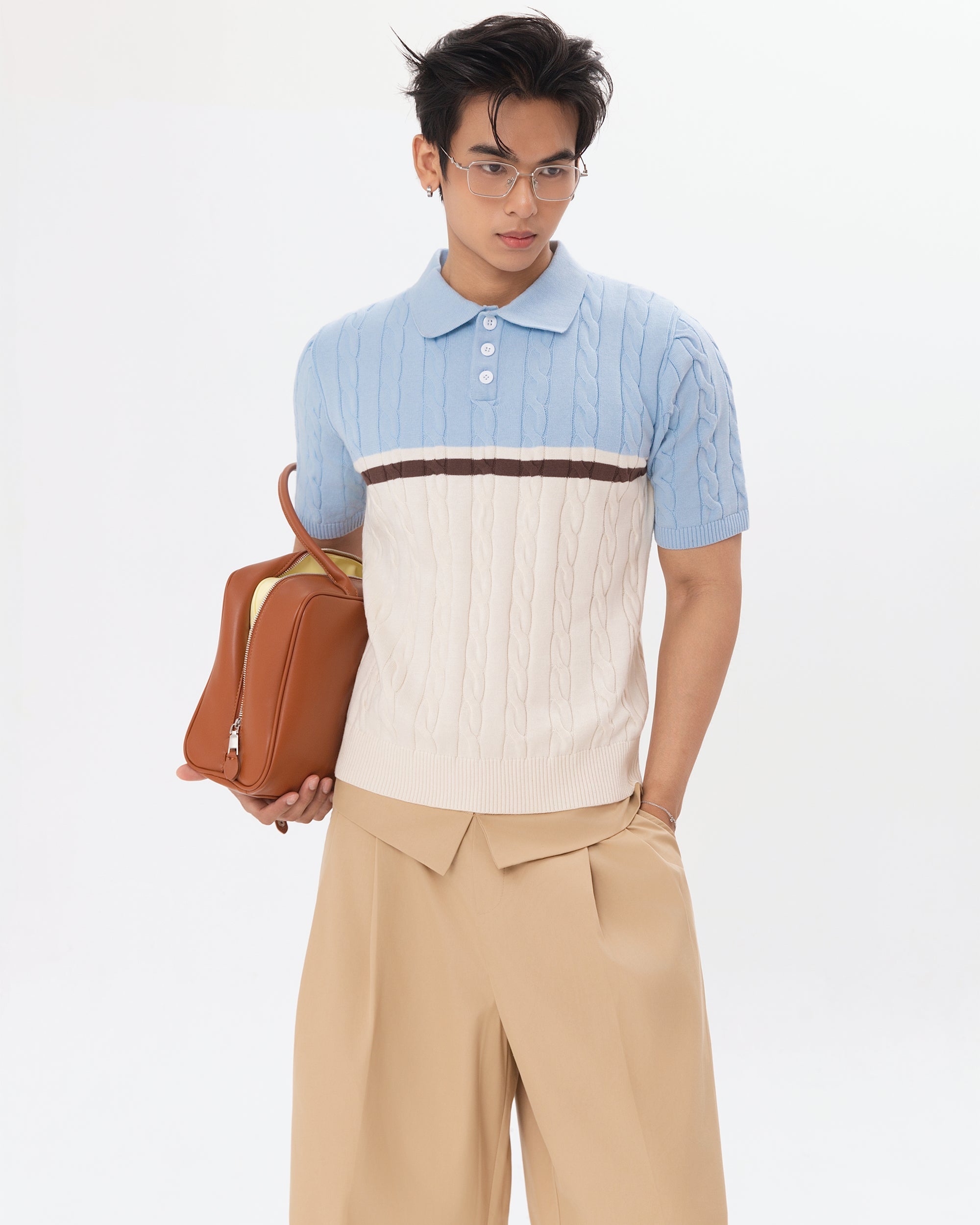 SKIMI KNIT POLO model 5